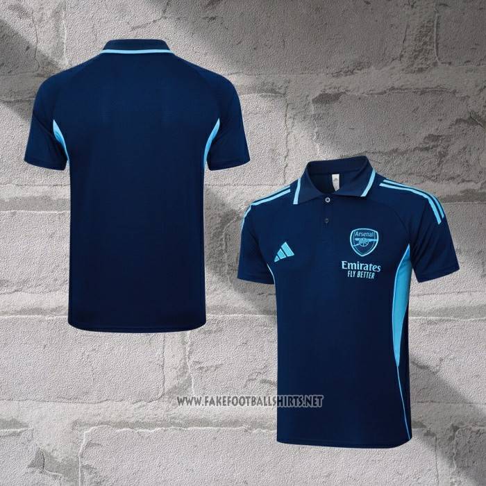 Arsenal Shirt Polo 2025-2026 Blue